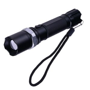 Rechargeable LED Waterproof Security Torch with Zoom