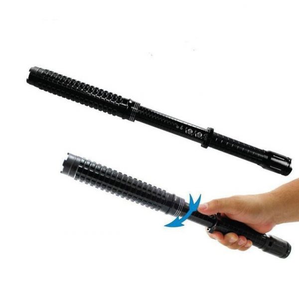 HY-X10 Telescopic Shock Baton and CREE Torch - Image 3