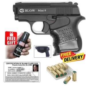 Blow Mini 9 Blank Gun with 50 Blanks and holster