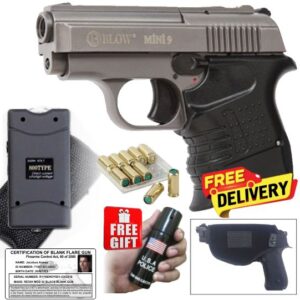 Blow Mini 9 Fume Blank Gun with 10 Blanks and 3,8 Mil Volts Stun Gun