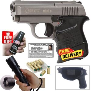 Blow Mini Fume Blank Gun with 10 Blank Rounds, Holster and Taser/Torch