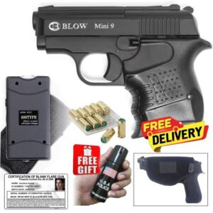 Blow Mini 9 Blank Gun with 10 Blanks and 3,8 Mil Volts Stun Gun