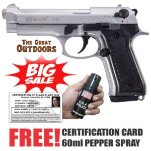 BIG SALE! Blow F92 Matt Silver Beretta Blank Gun