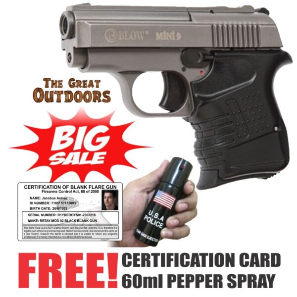 BIG SALE! Blow Mini 9 Fume Blank Gun