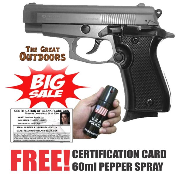 BIG SALE! Blow P29 Fume Mini Beretta Blank Gun